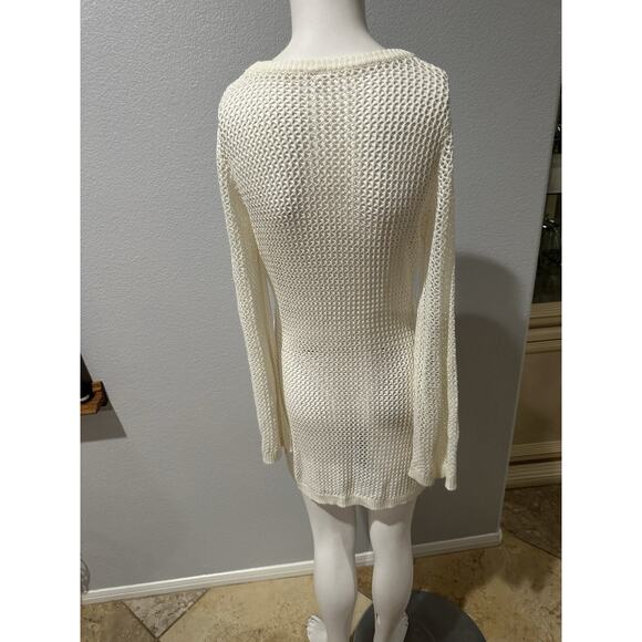 Women Beach Crochet Cover Ups Summer Knit Swimwear Mesh Bathing Suit Hollow Out - Picture 2 of 3